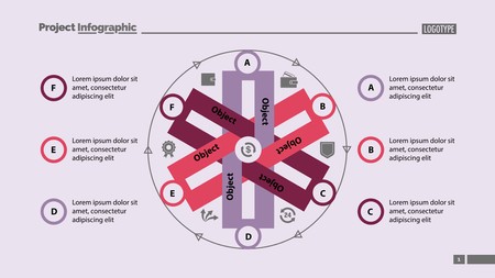 Cycled chart design. Element of chart, diagram, infographic. Concept for slide template, annual report, presentation. Can be used for topics like business, finance, moneyのイラスト素材