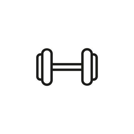 Dumbbell line icon. Sport, dumbbell, weight lifting. Gym concept. Vector illustration can be used for topics like sport, healthy lifestyle, fitnessのイラスト素材