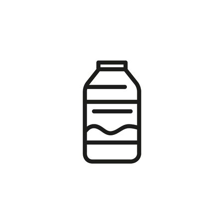 Water line icon. Bottle, drink, beverage. Smack products concept. Vector illustration can be used for topics like food, meals, culinaryのイラスト素材