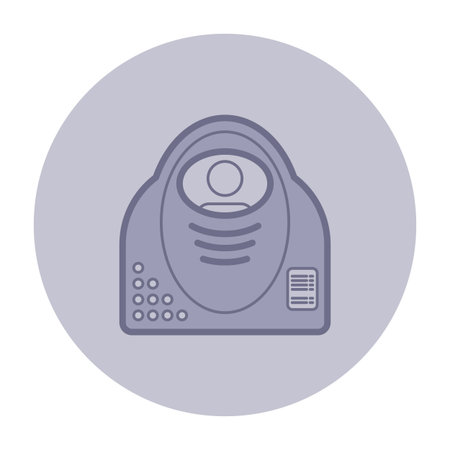 Icon of magnetic tomography equipment used in medical examinations. Diagnosing patients concept