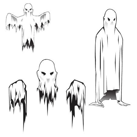 vector ghostのイラスト素材