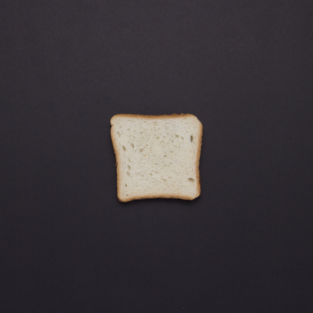 Toast on a dark backgroundの写真素材
