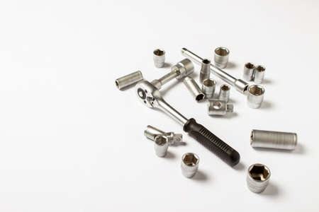 Tools on a white background. Concept. repair, car repair, service, father's day.