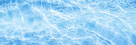 blue sea surface on a sunny day. Background. Top view. Banner