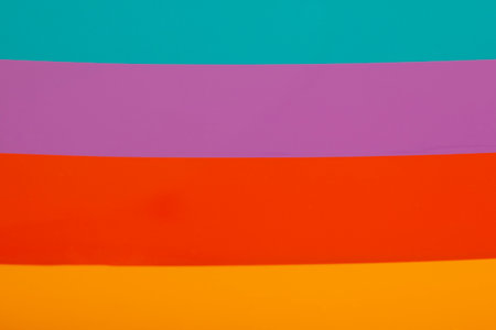 Bright multicolored horizontal wide stripes background. Can be used as background.の写真素材