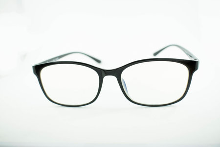 Glasses on a white background.