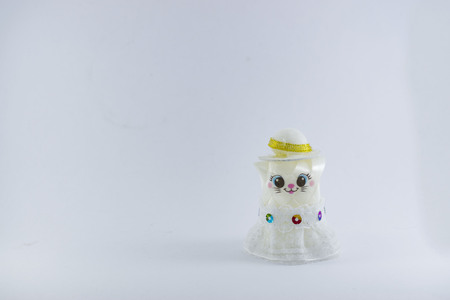 Dolls made of ribbonの写真素材