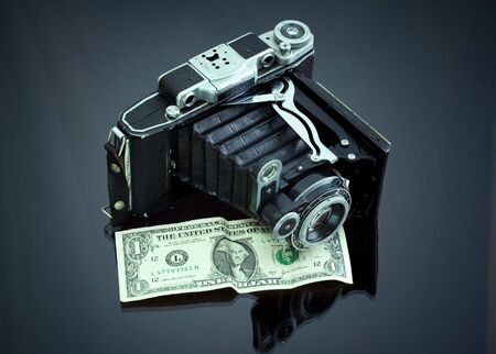 Conceptual of the money that can be made with photography