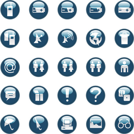 A set of common used web button (part 3)のイラスト素材