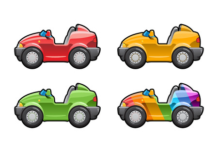 Roadster (barchetta) . part of my collections  of Car body style. Simple gradients only - no gradient meshのイラスト素材