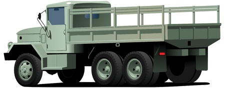 dropt-side truckのイラスト素材