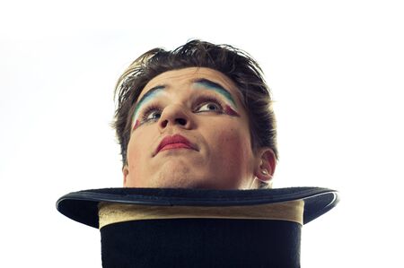 head out of a hatの写真素材