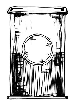 Hand drawn vector illustration of vintage packaging.のイラスト素材