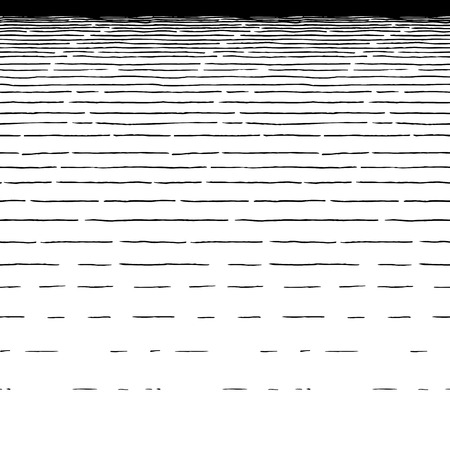 Smooth gradient ink texture. Horizontal seamless pattern drawn by technical pen hatching. vector illustrationのイラスト素材