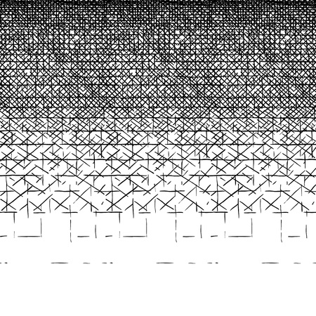 Smooth gradient ink texture. Horizontal seamless pattern drawn by technical pen hatching.のイラスト素材