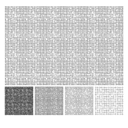 Seamless pattern of hand drawn sketches rough crosshatching grunge texture. Texture has four different shades. vector illustrationのイラスト素材