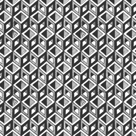 Seamless pattern with optical illusion element.のイラスト素材