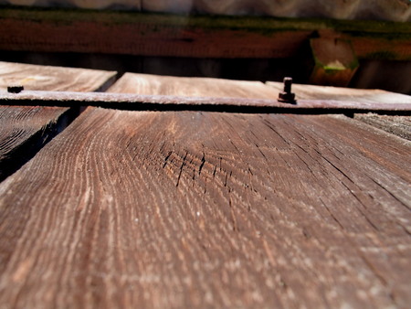 An old building door is a fragmentの写真素材