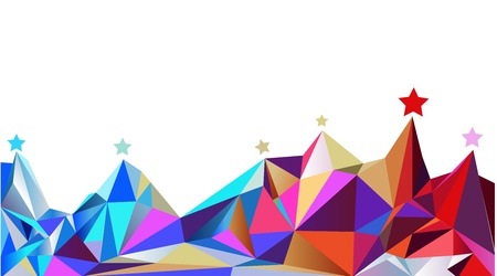 Color montains. Vector illustrationのイラスト素材