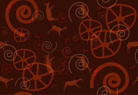 Rock painting seamless textureのイラスト素材