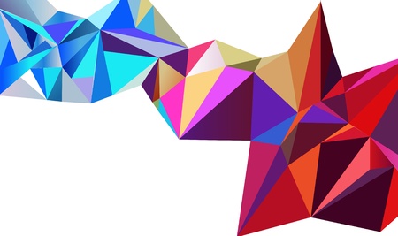 Crystal colorful のイラスト素材