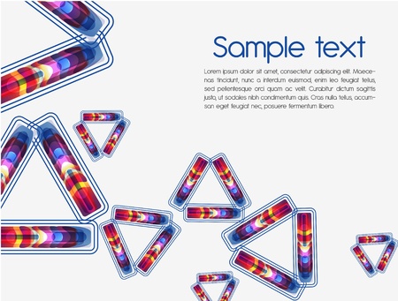 Beautiful abstract vector background with bright multicolor triangleのイラスト素材