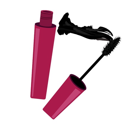 Vector illustratin with mascaraのイラスト素材