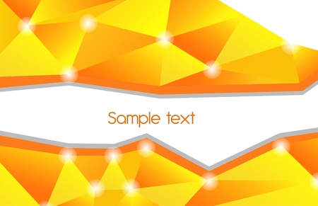 Abstract vector yellow background with triangle shapesのイラスト素材