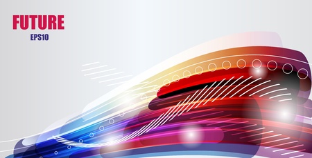 Abstract vector background with multicolor stripesのイラスト素材