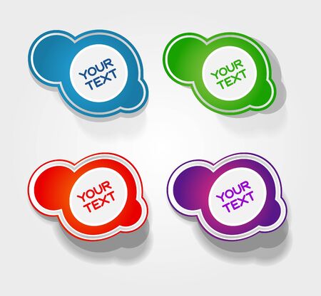 Set vector lables for webのイラスト素材