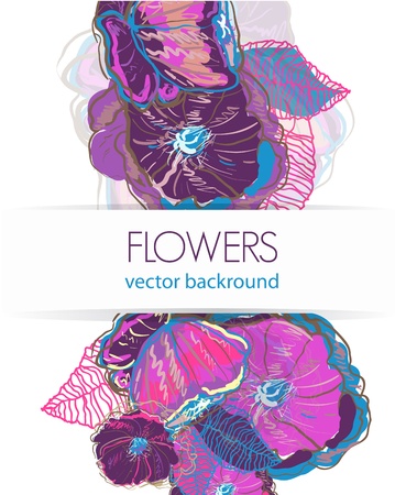 Floral textureのイラスト素材