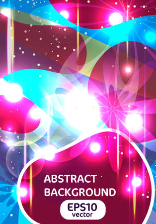Abstract background with bright lighting shapesのイラスト素材