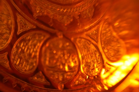 Abstract tribal golden patternの写真素材