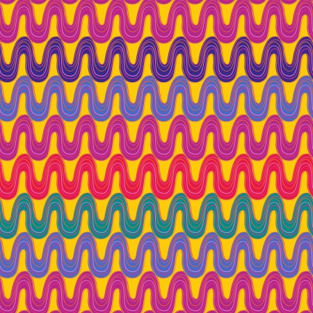 Seamless  background with drawing wavesのイラスト素材