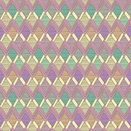 Seamless background with tribal abstract patternのイラスト素材