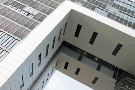Glass silhouettes of buildingsのeditorial素材