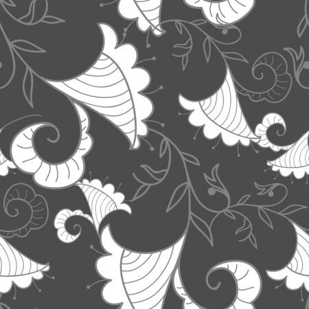 Seamless vector texture with abstract swirlsのイラスト素材