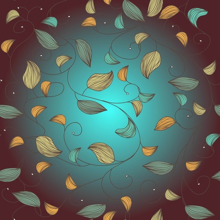 Seamless texture with leafsのイラスト素材