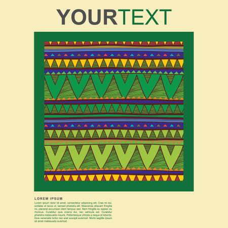 Abstract vector tribal backgroundのイラスト素材