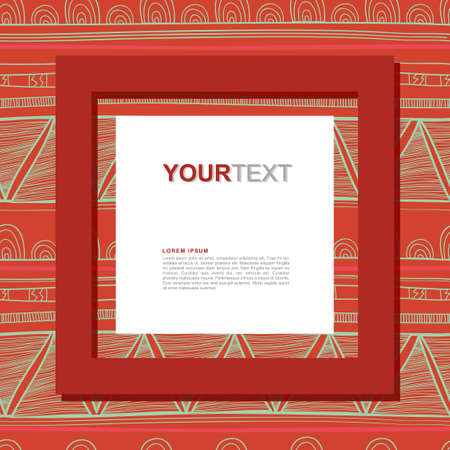 Abstract vector tribal backgroundのイラスト素材