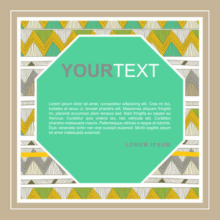 Abstract vector tribal backgroundのイラスト素材