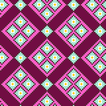 Geometric pattern / Abstract seamless vector texture with geometric pattern / Vector pattern / Vector texture. Wallpaper, cloth design, fabric, paper, cover, textile. Hand Drawn texture with geometric figureのイラスト素材