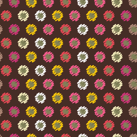 Geometric pattern / Abstract seamless vector texture with geometric pattern / Vector pattern / Vector texture. Wallpaper, cloth design, fabric, paper, cover, textile. Hand Drawn texture with geometric figureのイラスト素材