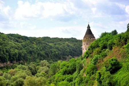 Canyon River Smotrich near Kamenetz-Podolsk fortressのeditorial素材