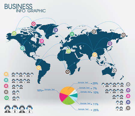 Business infographicのイラスト素材