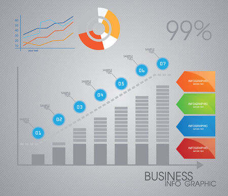 Business infographicのイラスト素材