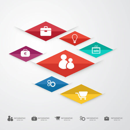 Business infographicのイラスト素材