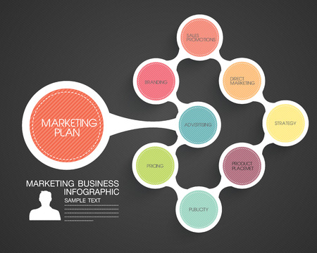 Business,Maketing,Infographic-Illustrationのイラスト素材