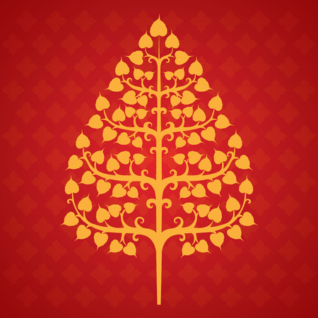 tree bodhi leafのイラスト素材
