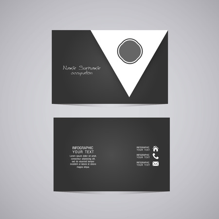 abstract creative business cards (set template)のイラスト素材